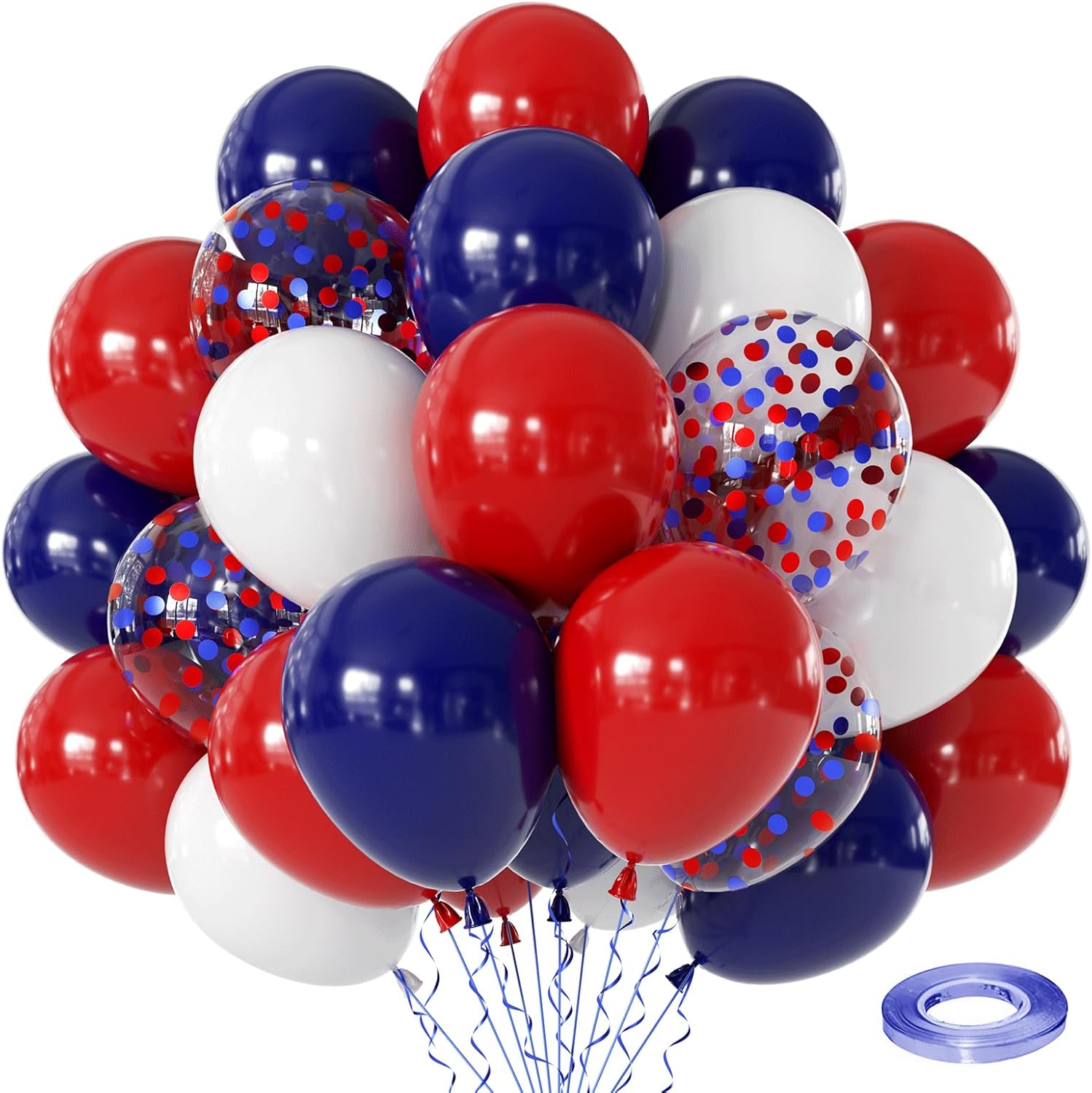 The "Patriotic Spirit" Red, White & Blue Balloon Set-15pcs